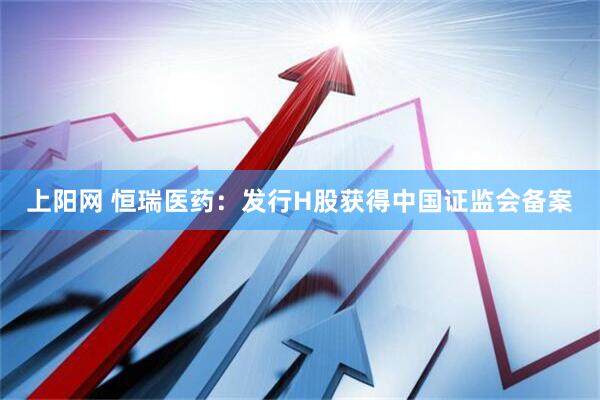 上阳网 恒瑞医药：发行H股获得中国证监会备案