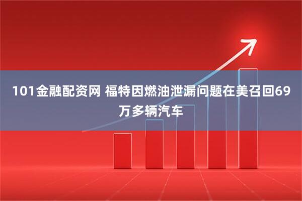 101金融配资网 福特因燃油泄漏问题在美召回69万多辆汽车